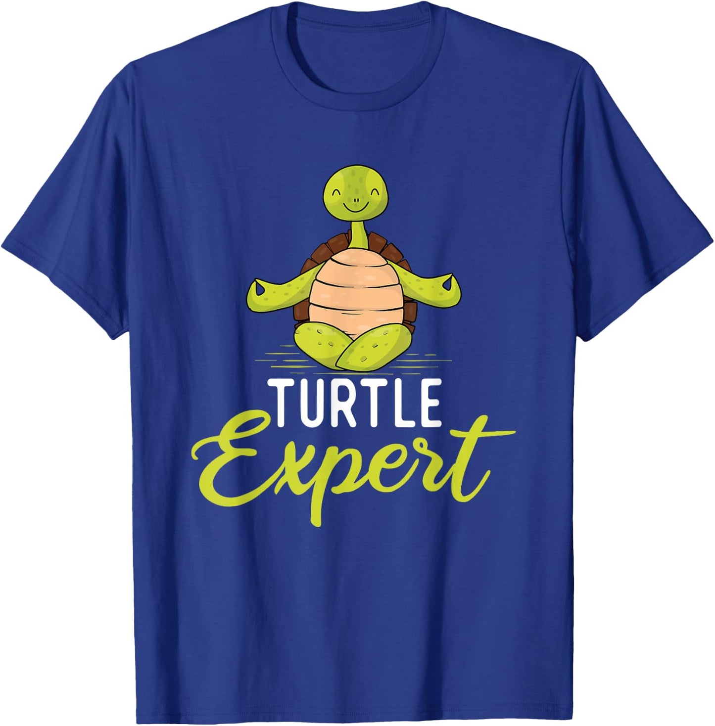 Turtle Expert - Cute Tortoise Beach Sea Turtle Lover Beach Men Women Girls Kids T-Shirt - T-Shirt | Royal