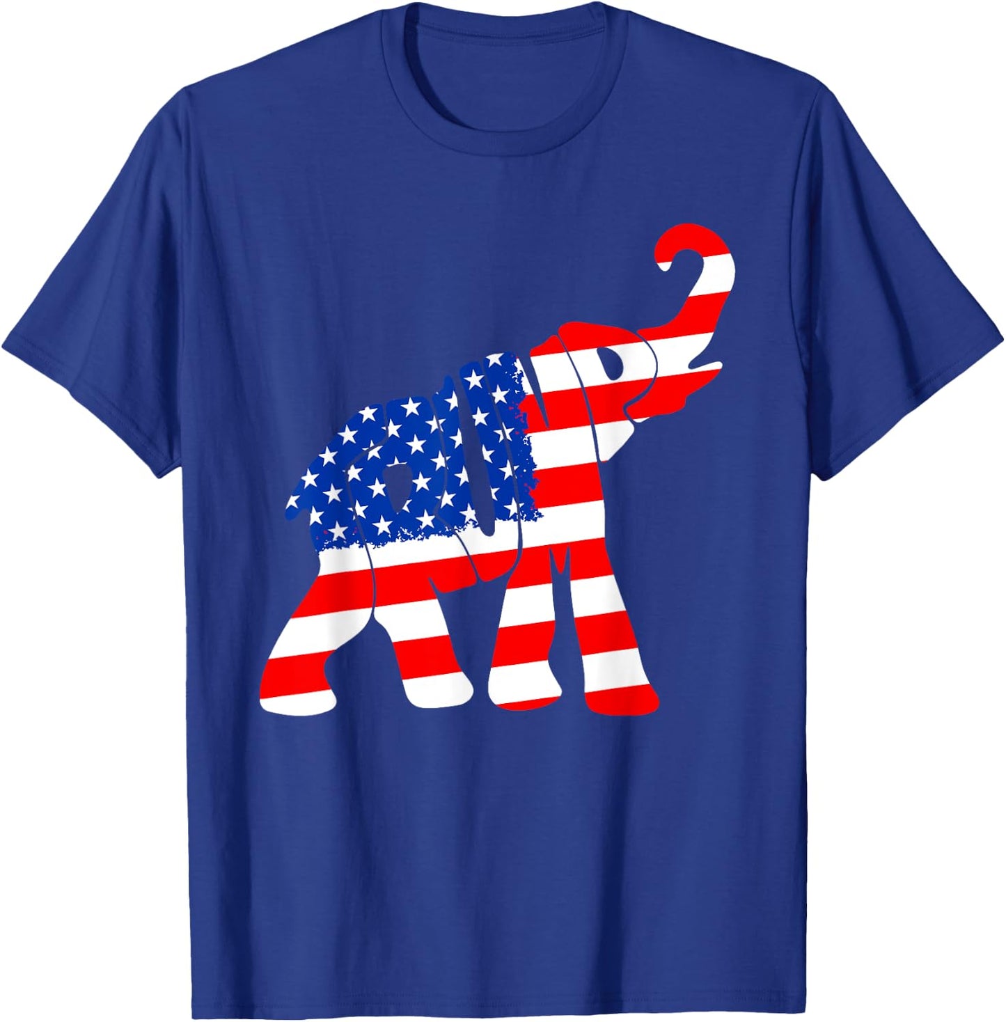 Elehphant American Flag Trump Men T-Shirt - T-Shirt | Royal