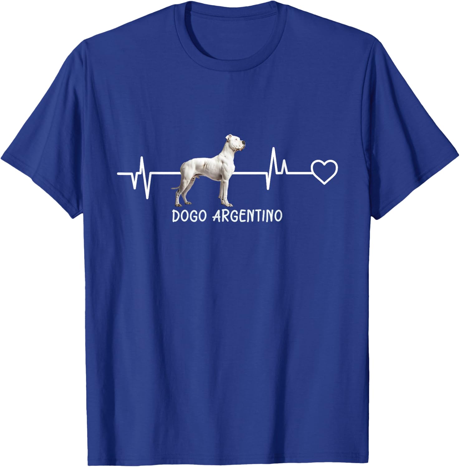 Dogo Argentino Heartbeat T-Shirt - T-Shirt | Royal