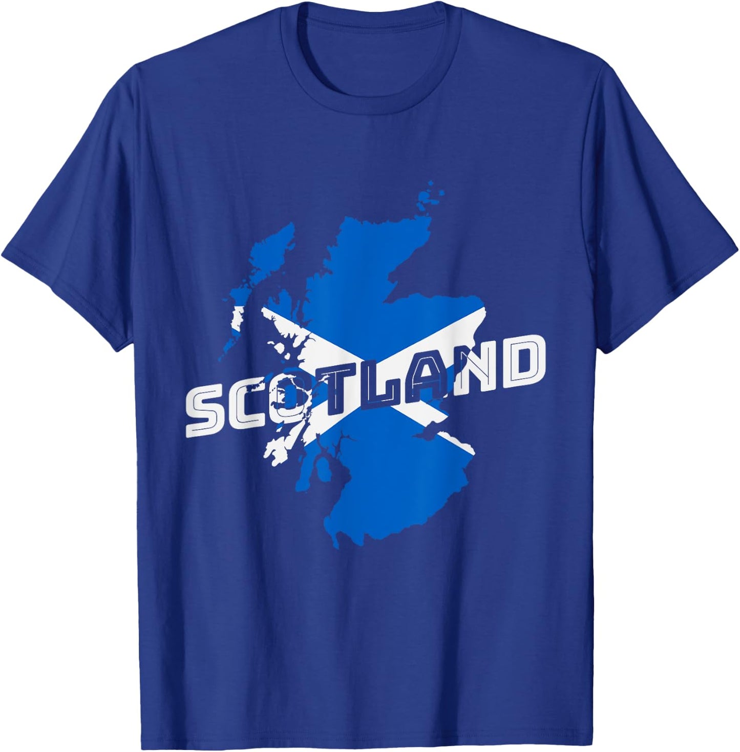 Scottish Map and Flag Souvenir Scotland Pride Scottish Gift T-Shirt - T-Shirt | Royal