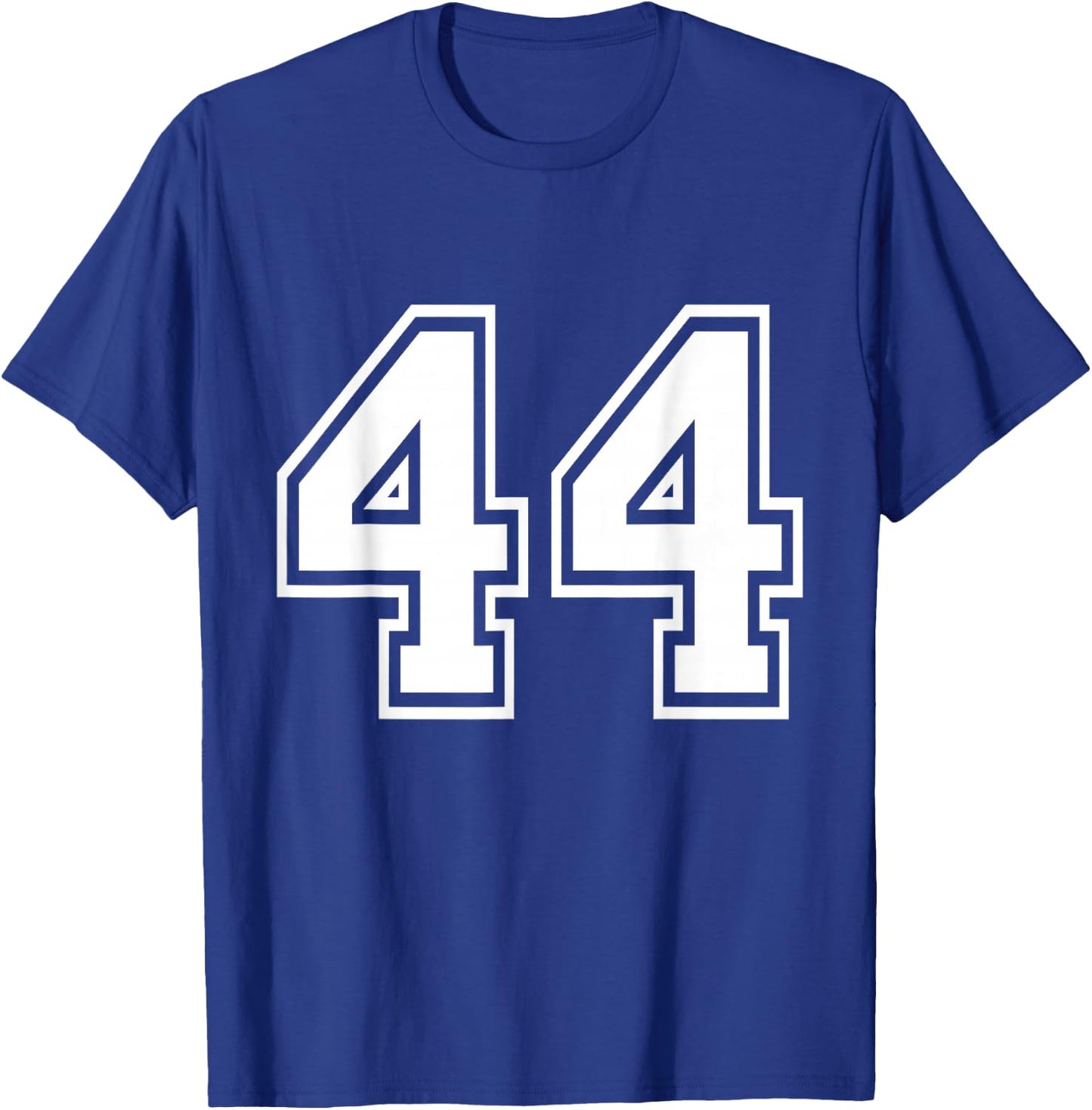 Number 44 Varsity Sports Team Jersey 44th Birthday 44 Years T-Shirt - T-Shirt | Royal