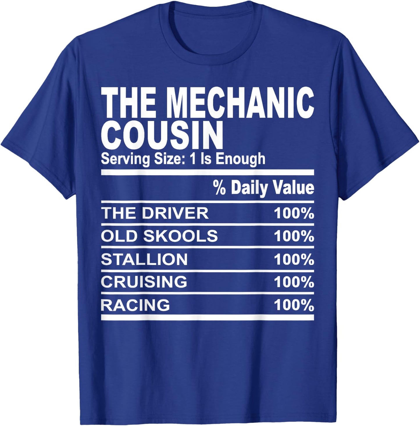 The mechanic cousin funny family matching love cousins T-Shirt - T-Shirt | Royal