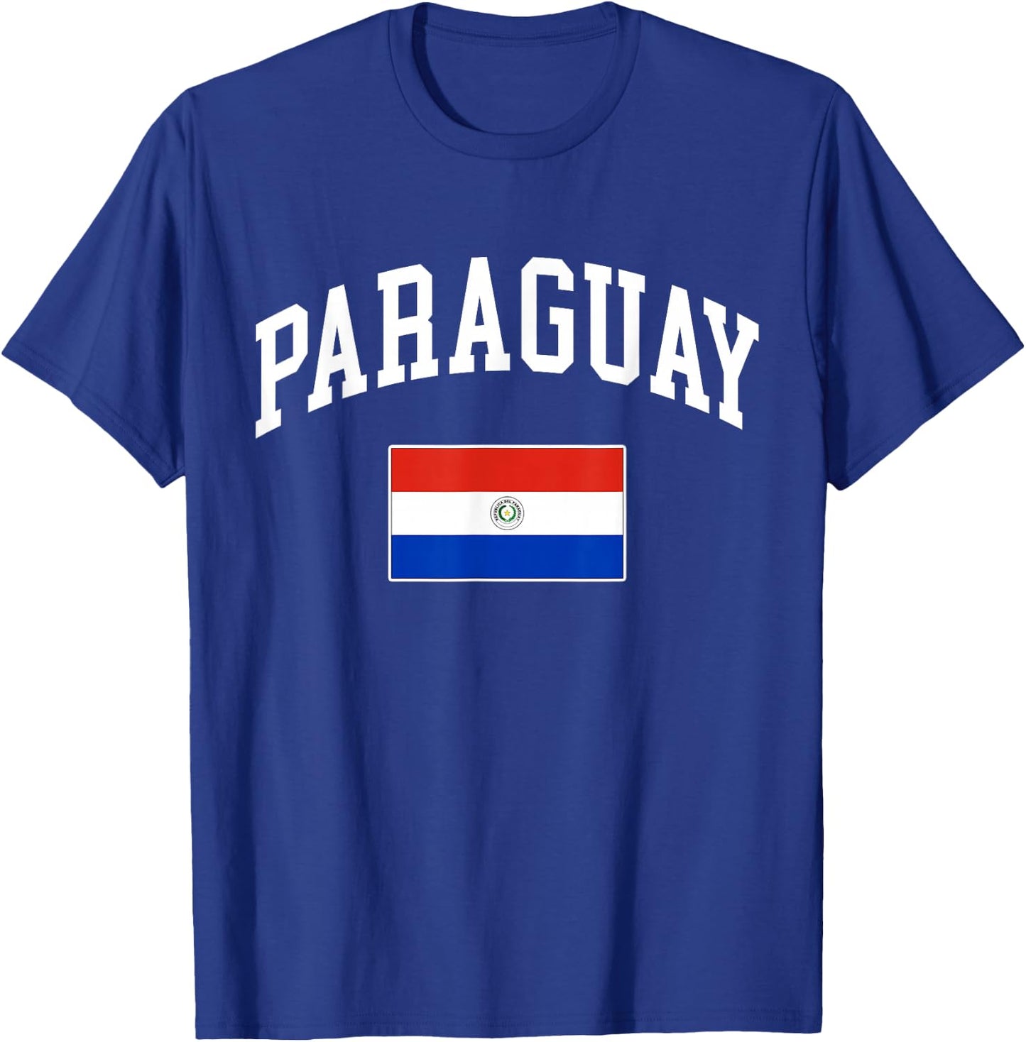 Paraguay Paraguayan Flag Retro Vintage Classic Graphic T-Shirt - T-Shirt | Royal