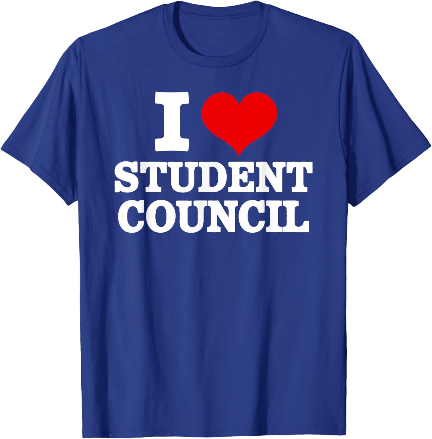 I Love Student Council Student Teacher T-Shirt - T-Shirt | Royal