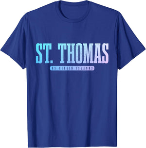 St. Thomas US Virgin Islands Pride Vacation USVI Vintage T-Shirt - T-Shirt | Royal