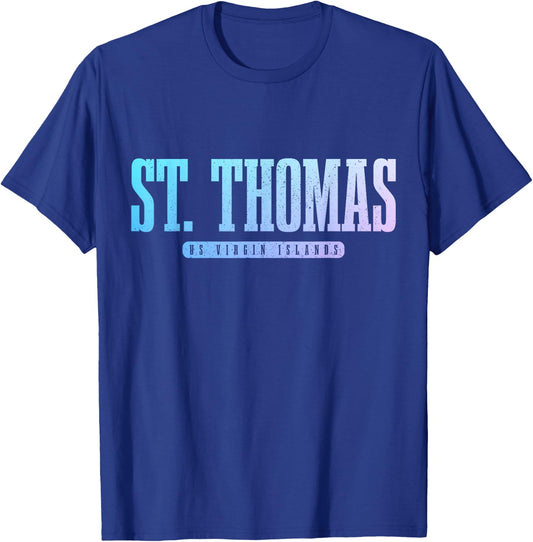 St. Thomas US Virgin Islands Pride Vacation USVI Vintage T-Shirt - T-Shirt | Royal