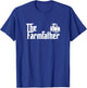 Funny Farmer Dad Gift The Farm Father T-Shirt - T-Shirt | Royal