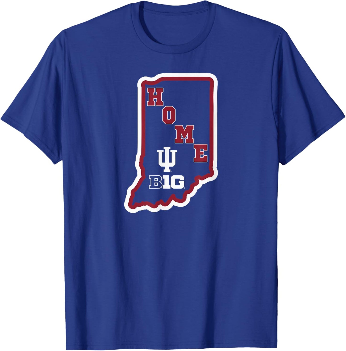 Indiana Hoosiers Big 10 Home State Officially Licensed T-Shirt - T-Shirt | Royal