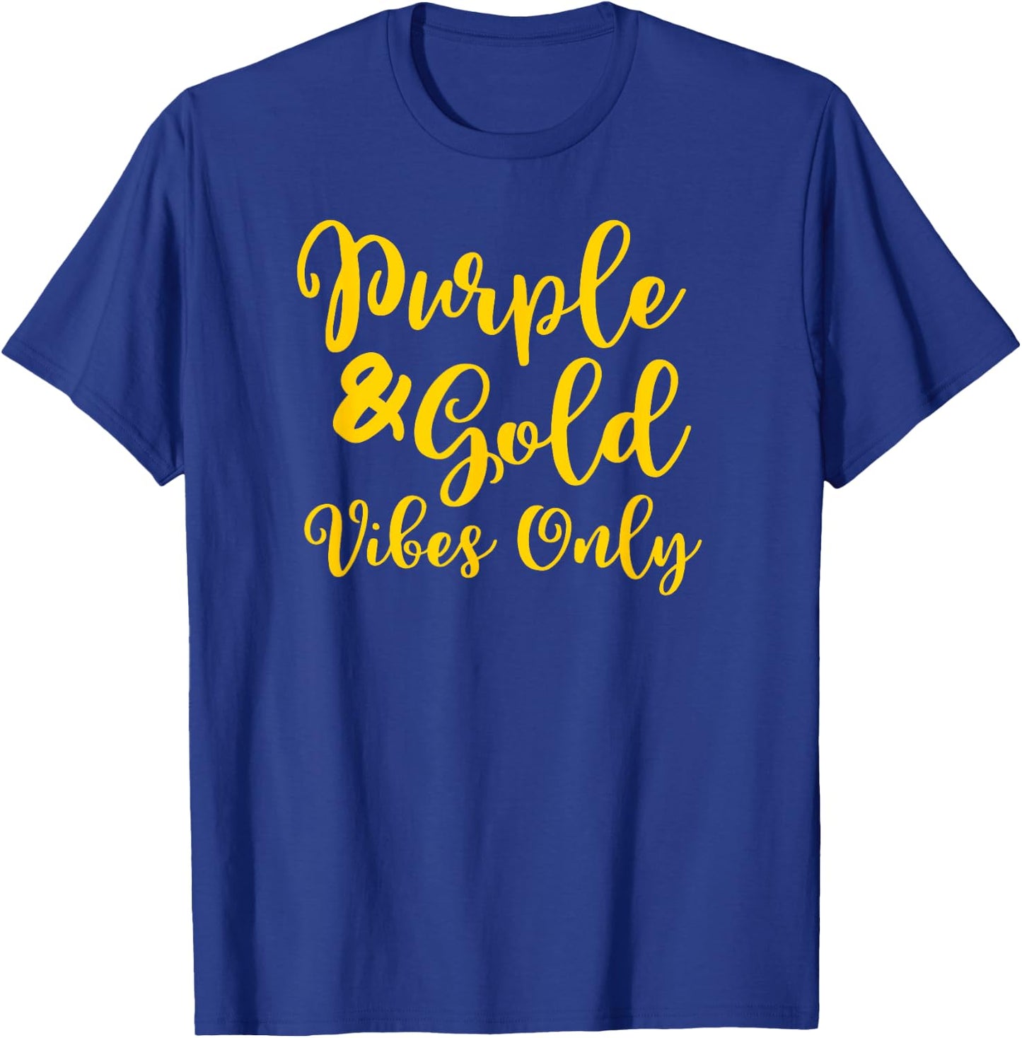 Purple & Gold Game Day Group Shirt for High School Football T-Shirt - T-Shirt | Royal