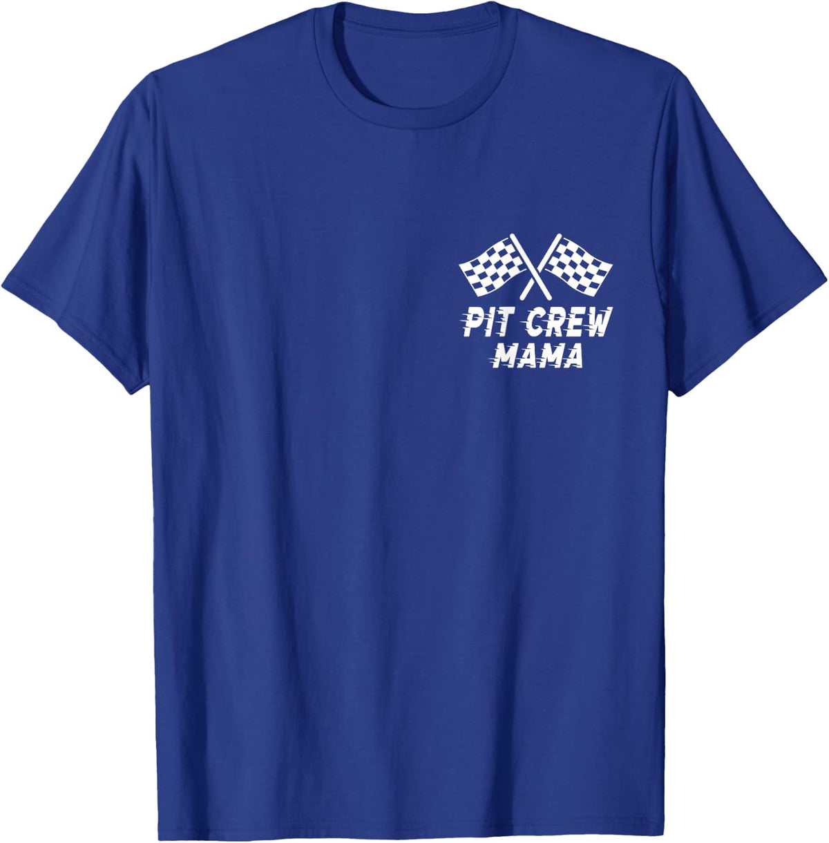 Mama Pit Crew Birthday Party Costume For Race Car Parties T-Shirt - T-Shirt | Royal