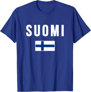 Finland Finnish Flag Suomi Sisu Souvenir T-Shirt - T-Shirt | Royal