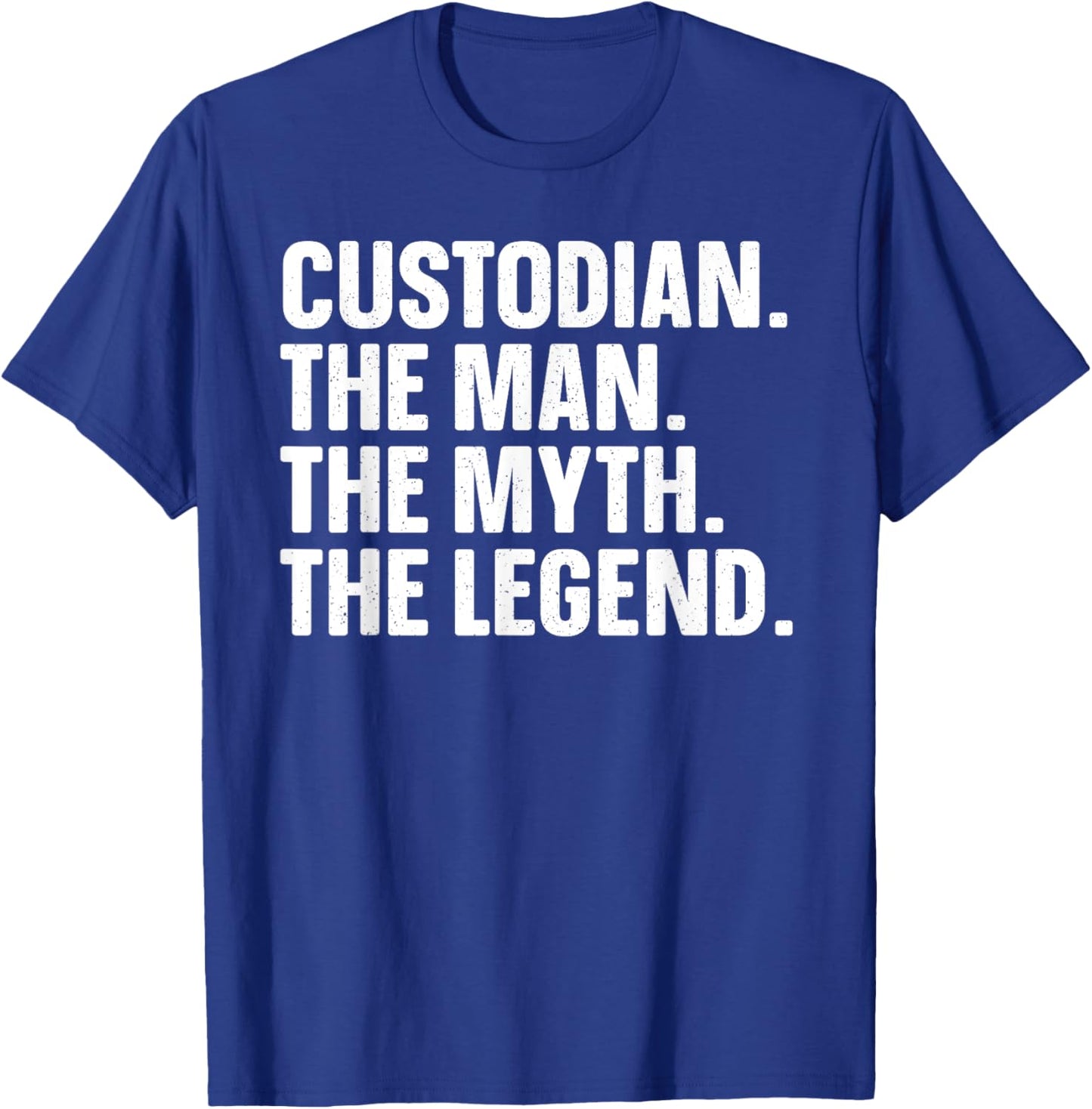 Custodian Art Janitor School Custodian Appreciation T-Shirt - T-Shirt | Royal