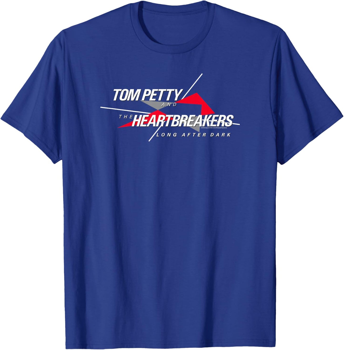 Tom Petty Long After Dark Logo White Letters T-Shirt - T-Shirt | Royal