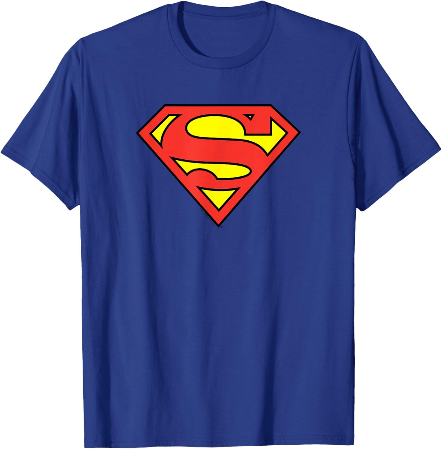 Superman Classic Logo Shield T-Shirt - T-Shirt | Royal