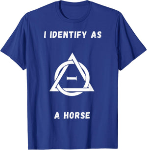 Therianthropy Symbol Identify As A Horse! Therian T-Shirt - T-Shirt | Royal