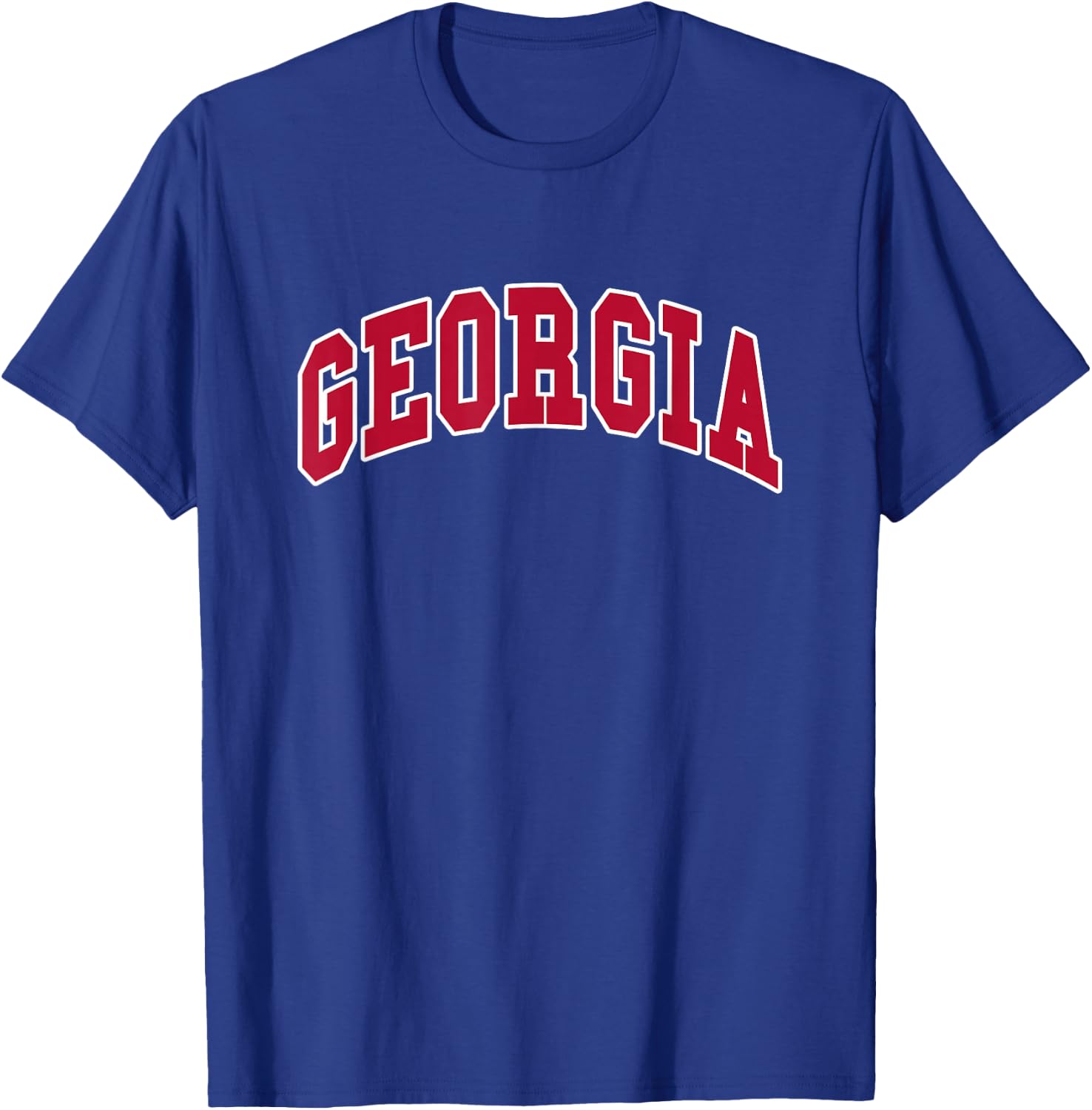 GEORGIA - Throwback Design T-Shirt - T-Shirt | Royal