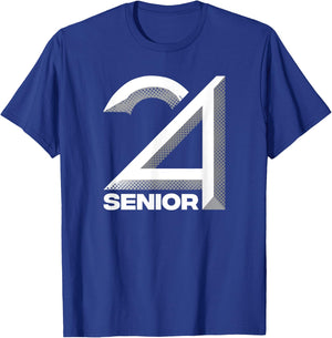 Senior Class Of 2024 Shirt Graduation High School College T-Shirt - T-Shirt | Royal