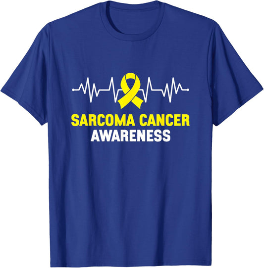 Sarcoma Cancer Warrior Sarcoma Cancer Awareness T-Shirt - T-Shirt | Royal