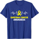 Sarcoma Cancer Warrior Sarcoma Cancer Awareness T-Shirt - T-Shirt | Royal