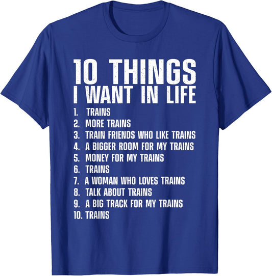 Cool Train Art Women Kids Railroad Model Train Lover T-Shirt - T-Shirt | Royal