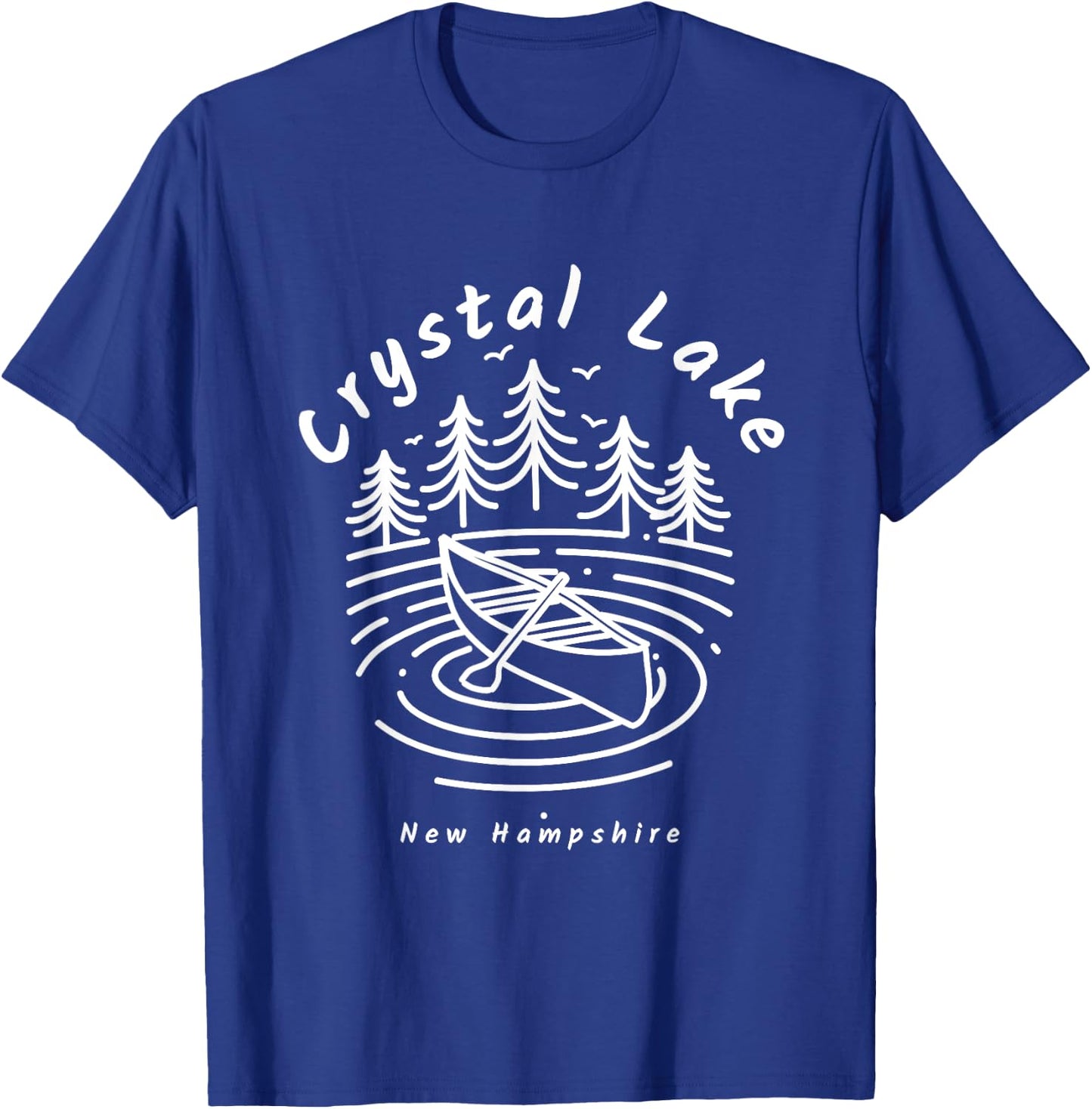 Crystal Lake New Hampshire T-Shirt - T-Shirt | Royal