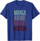 Manga Anime Manhwa Webtoon Typography Design T-Shirt - T-Shirt | Royal