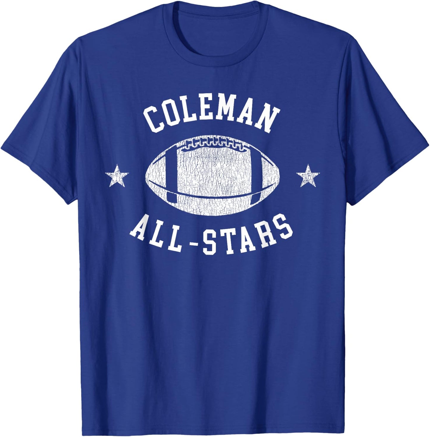 Coleman Vintage All-Stars Football Retro 80s T-Shirt - T-Shirt | Royal
