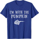 Im with pumpkin matching partner couple costume halloween T-Shirt - T-Shirt | Royal