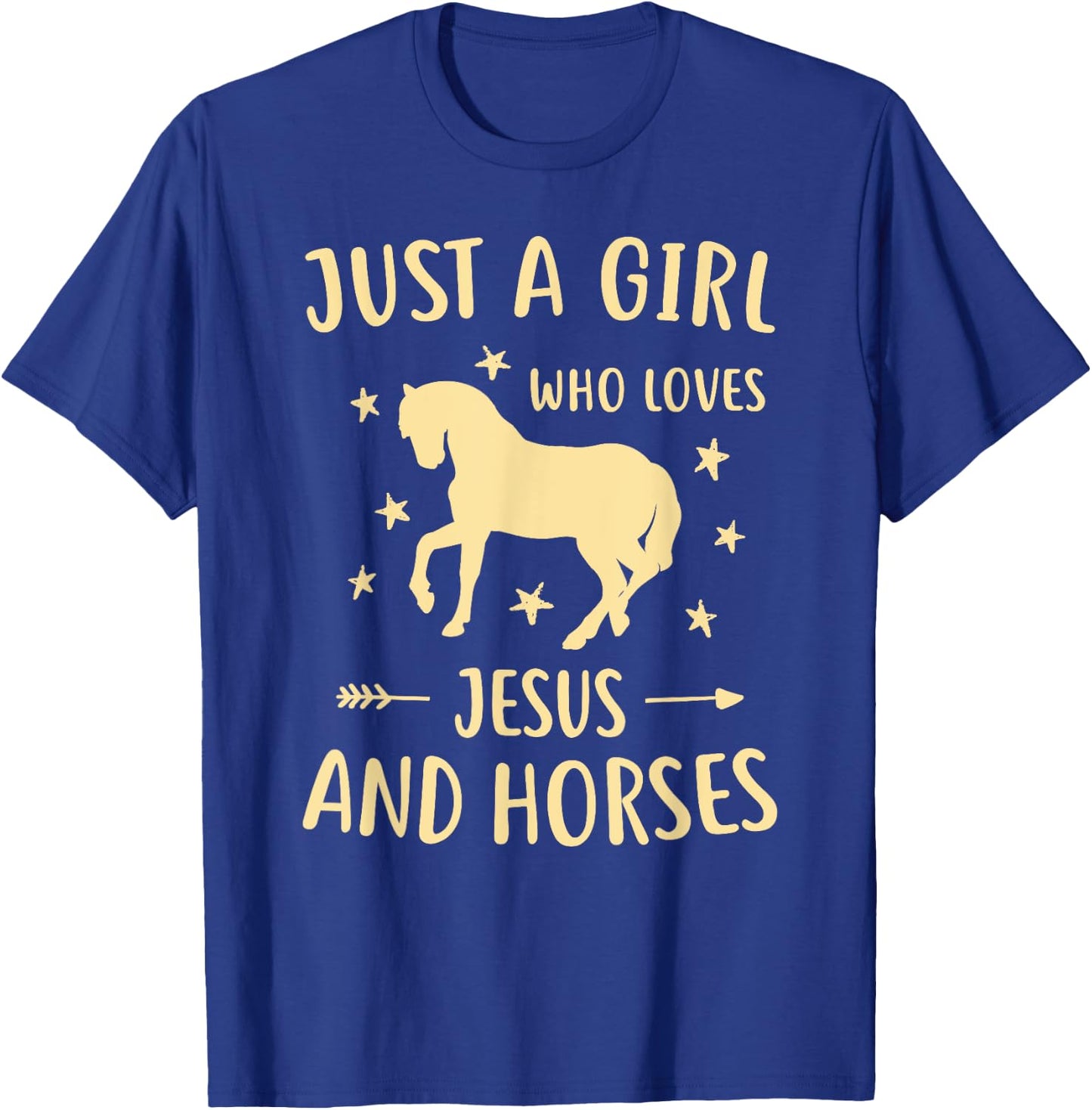 Horse Shirts Teen Girls Jesus And Horses T-Shirt - T-Shirt | Royal