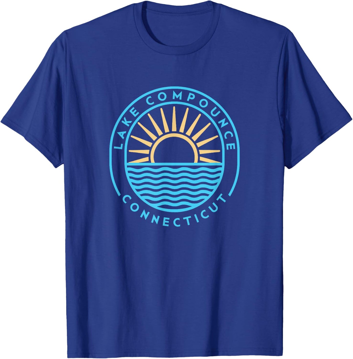 Lake Compounce Connecticut Outdoors Vintage T-Shirt - T-Shirt | Royal