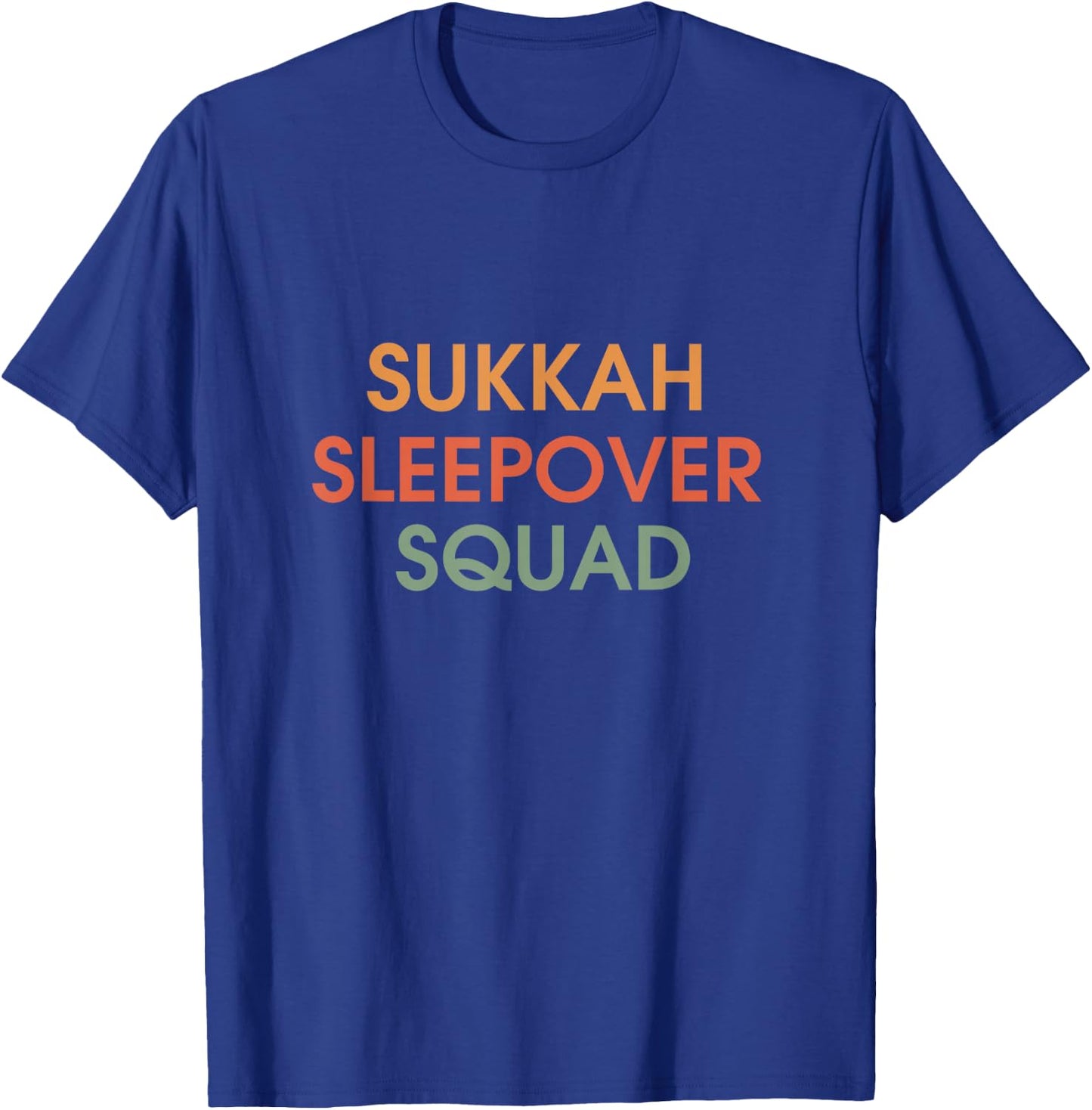 Sukkah Sleepover Squad Jewish Sukkot Pajama Slumber Party T-Shirt - T-Shirt | Royal