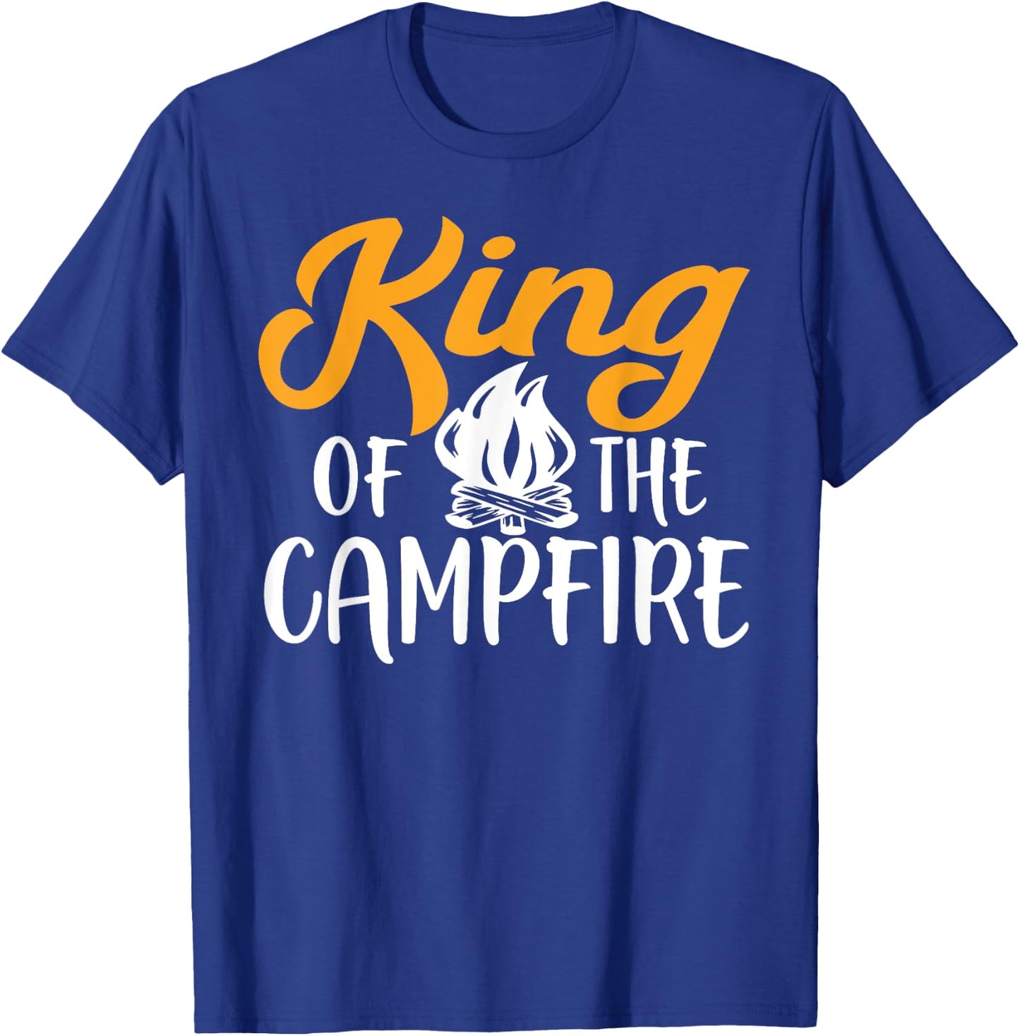 King Of The Campfire Camping T-Shirt - T-Shirt | Royal
