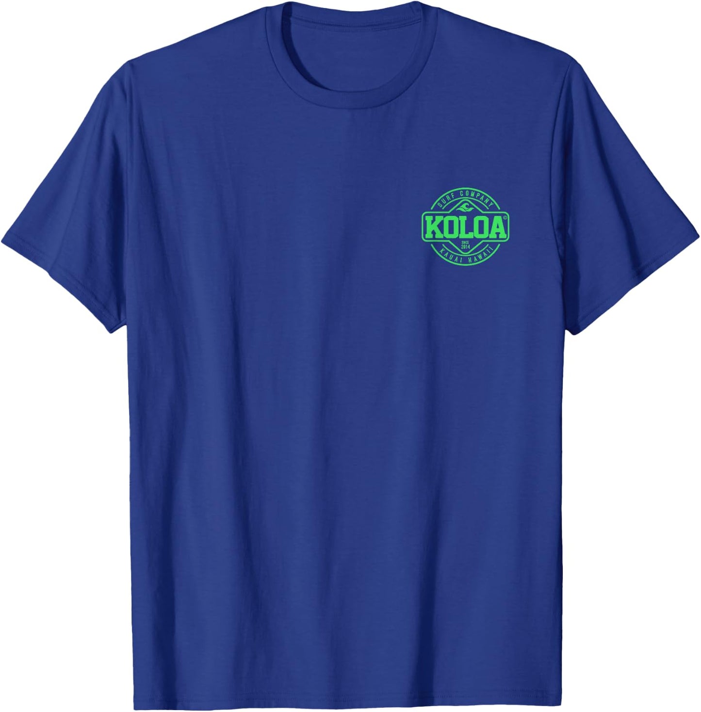 Koloa Surf Dawn Patrol Green Logo Surf Graphic T-Shirt - T-Shirt | Royal
