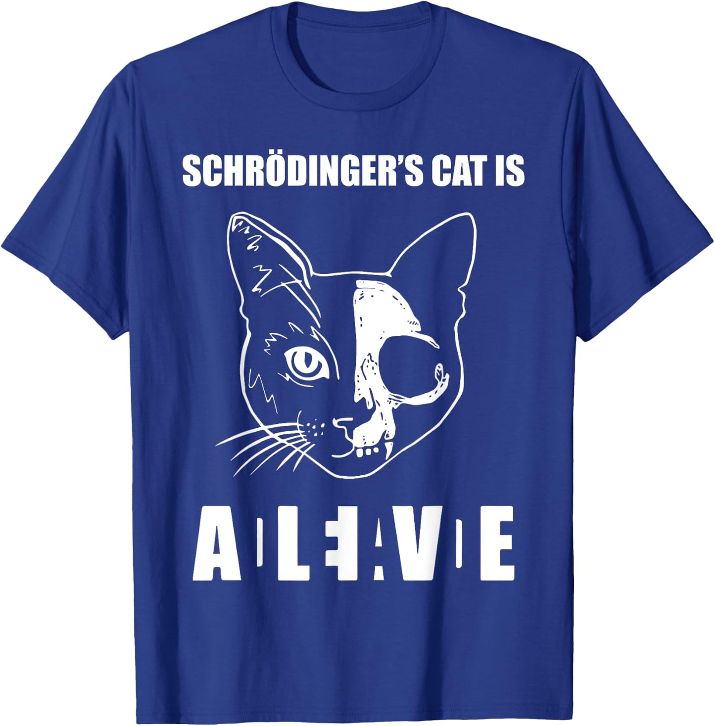 Schrödinger's Cat Dead & Alive Science Women T-Shirt - T-Shirt | Royal