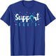 Support Squad Cervical Cancer Squamous Cell Carcinomas T-Shirt - T-Shirt | Royal