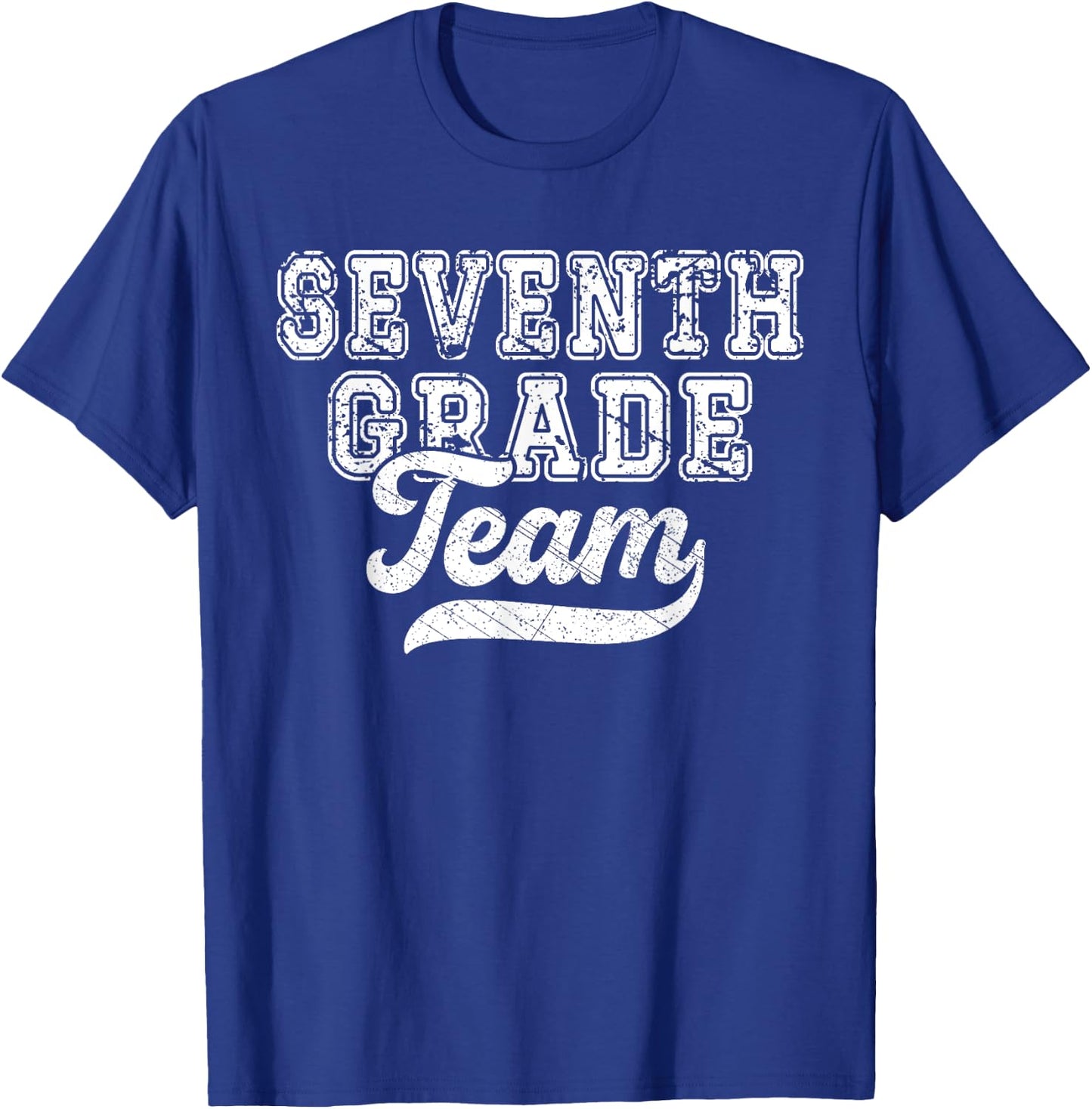 Teachers Seventh Grade Retro Back To School Team 7th Grade Women Kids T-Shirt - T-Shirt | Royal