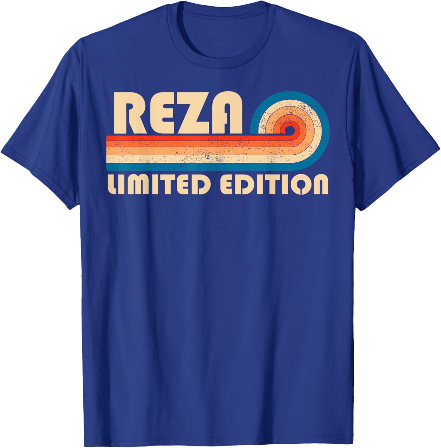 REZA Surname Retro Vintage 80s 90s Birthday Reunion T-Shirt - T-Shirt | Royal