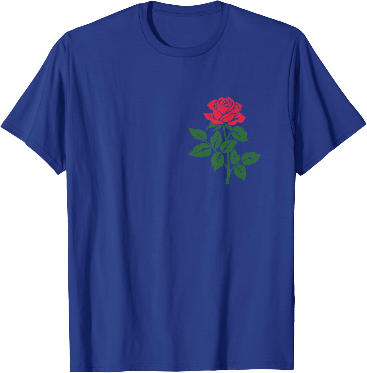 Rose Flower Floral Romantic Love Valentines Day Graphic T-Shirt - T-Shirt | Royal