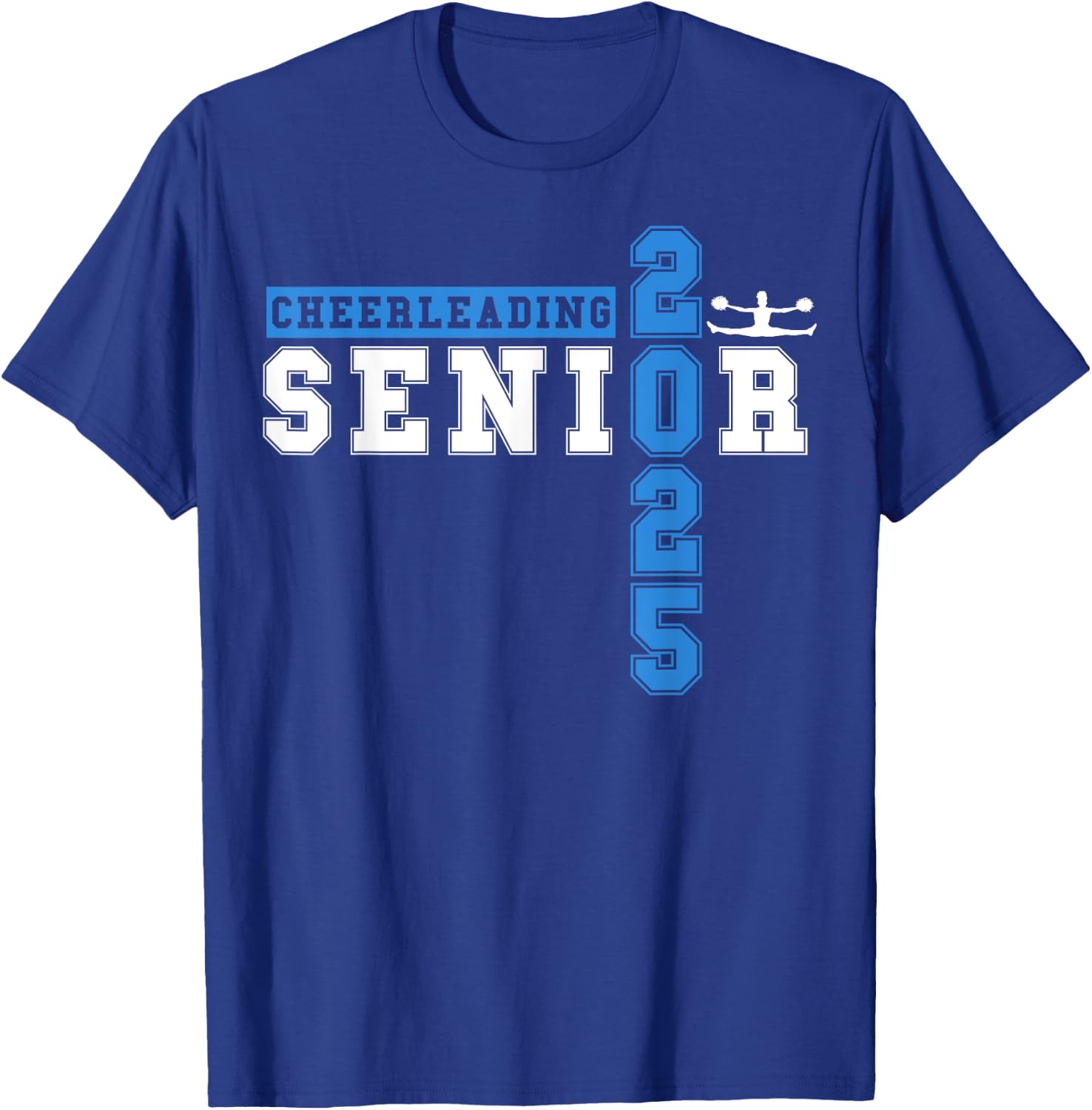 Cheerleading Senior Night Cheer Senior 2025 Graduation 23 T-Shirt - T-Shirt | Royal