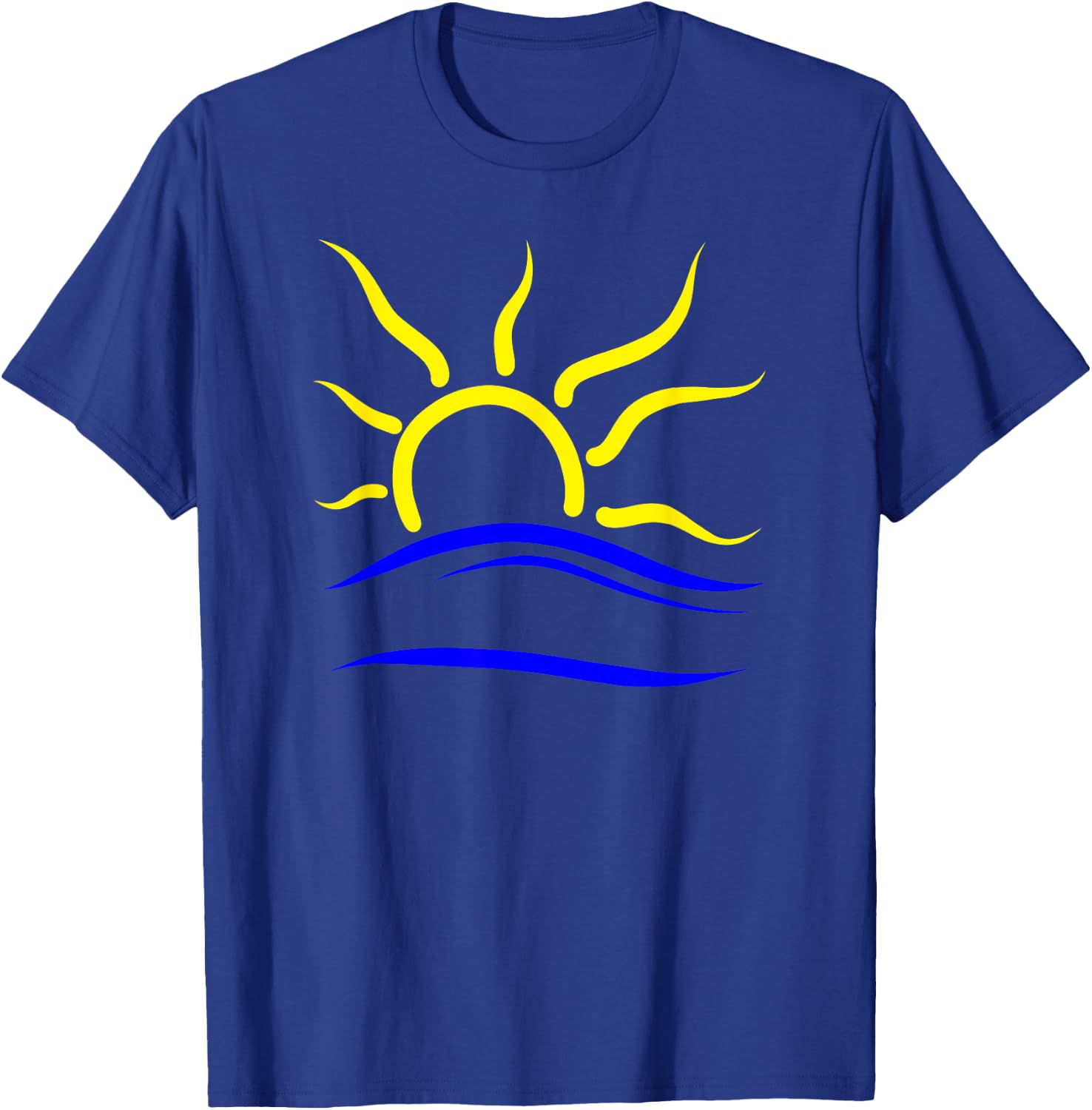 Naturist Symbol for Nudist Naturism | Universal Nudism Sun T-Shirt - T-Shirt | Royal