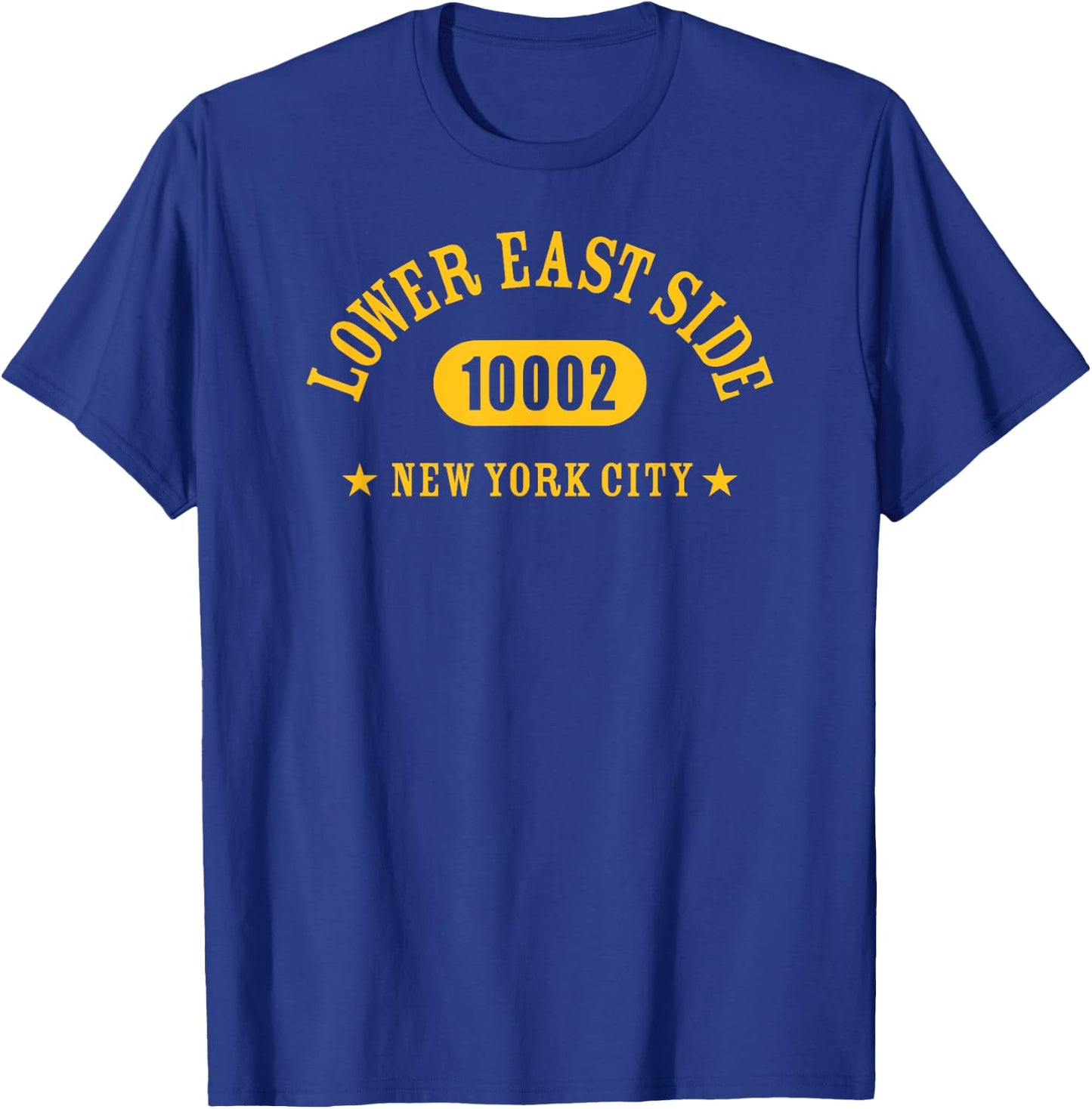 LOWER EAST SIDE NEW YORK CITY 10002 / NYC Athletic Design T-Shirt - T-Shirt | Royal