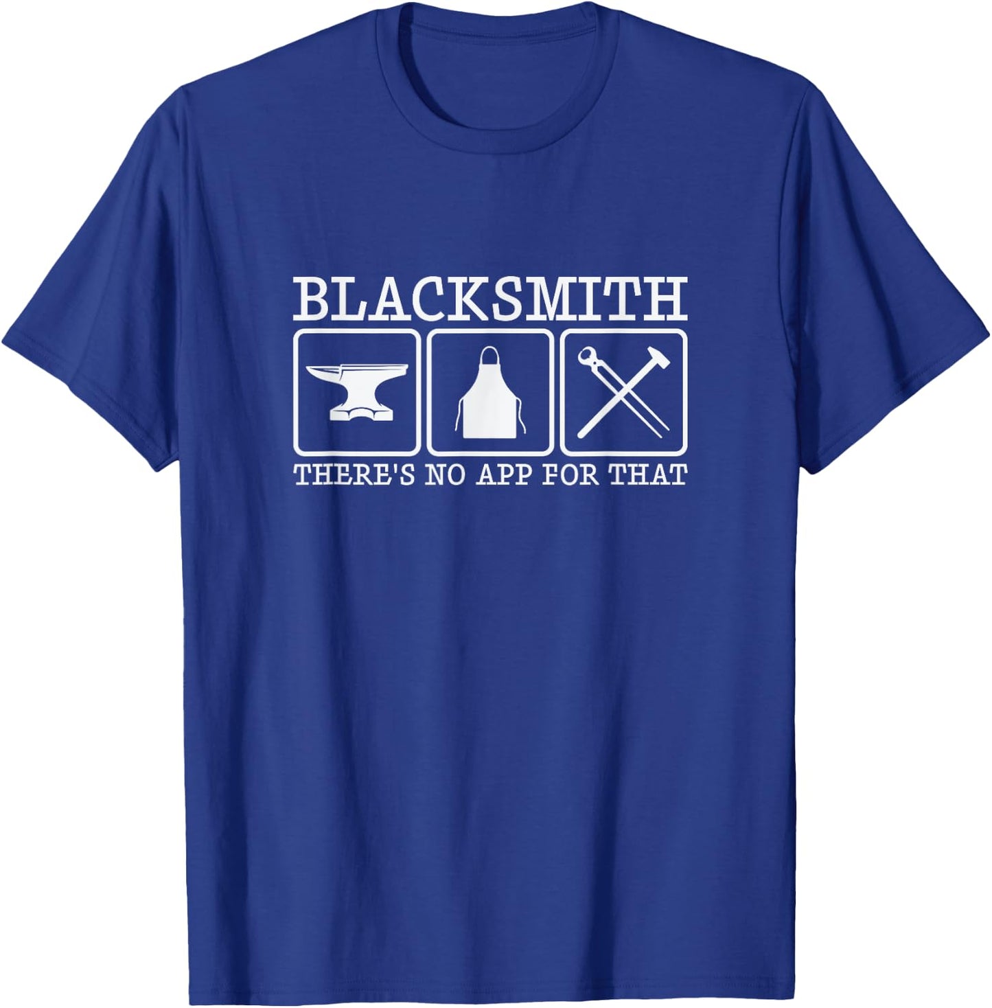 Blacksmith Metal Pounder Steel Workers Forge T-Shirt - T-Shirt | Royal