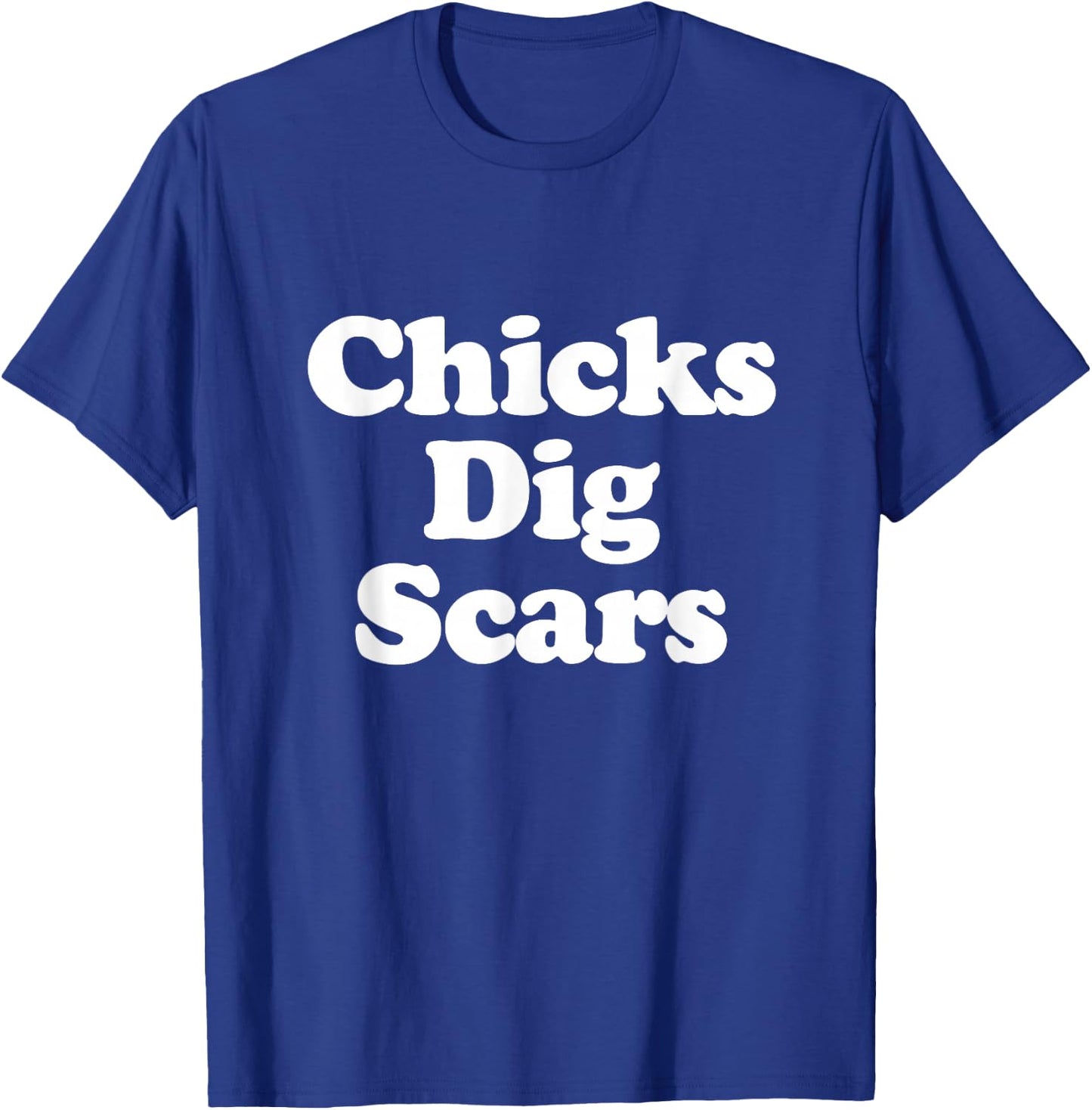 Chicks Dig Scars Congenital Heart Defect Heart Warrior T-Shirt - T-Shirt | Royal