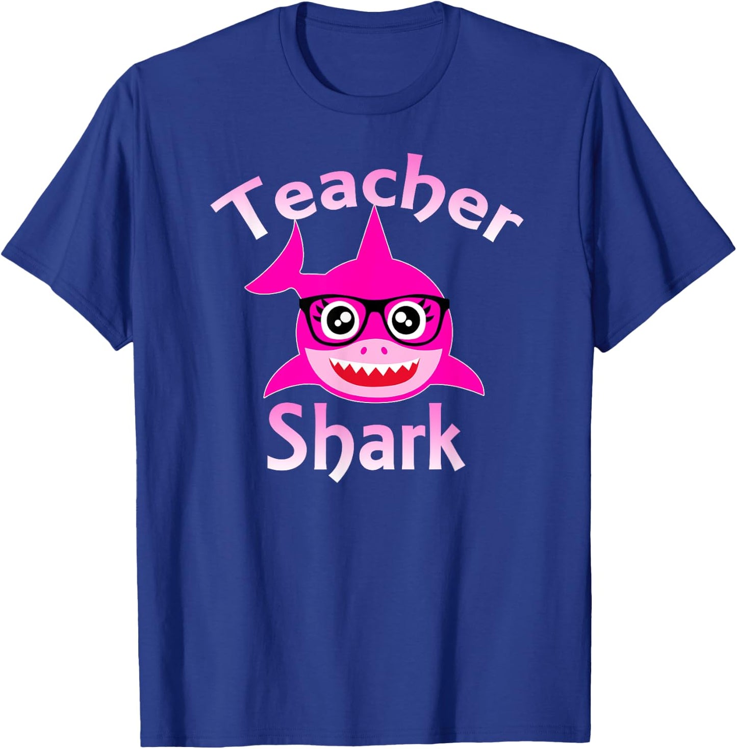 Teacher Shark Funny Female Teacher T-Shirt - T-Shirt | Royal
