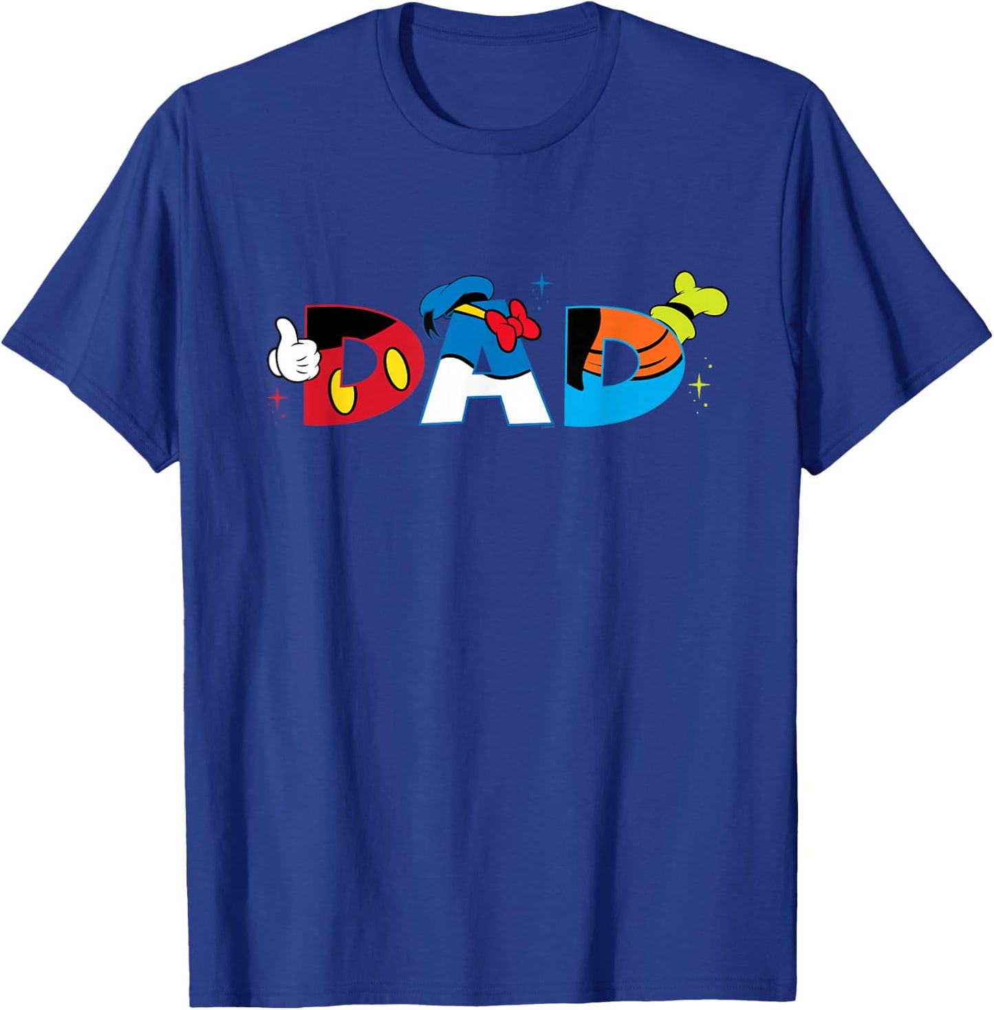 Disney Mickey Mouse and Friends Dad Father’s Day Birthday T-Shirt - T-Shirt | Royal