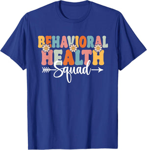 Behavioral Health Squad Back To School Teachers Students T-Shirt - T-Shirt | Royal