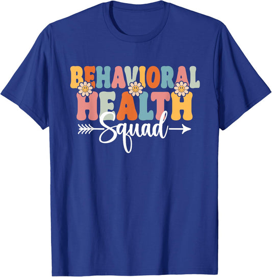 Behavioral Health Squad Back To School Teachers Students T-Shirt - T-Shirt | Royal