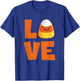 Love Candy Corn Cute Halloween Party Trick Or Treat T-Shirt - T-Shirt | Royal