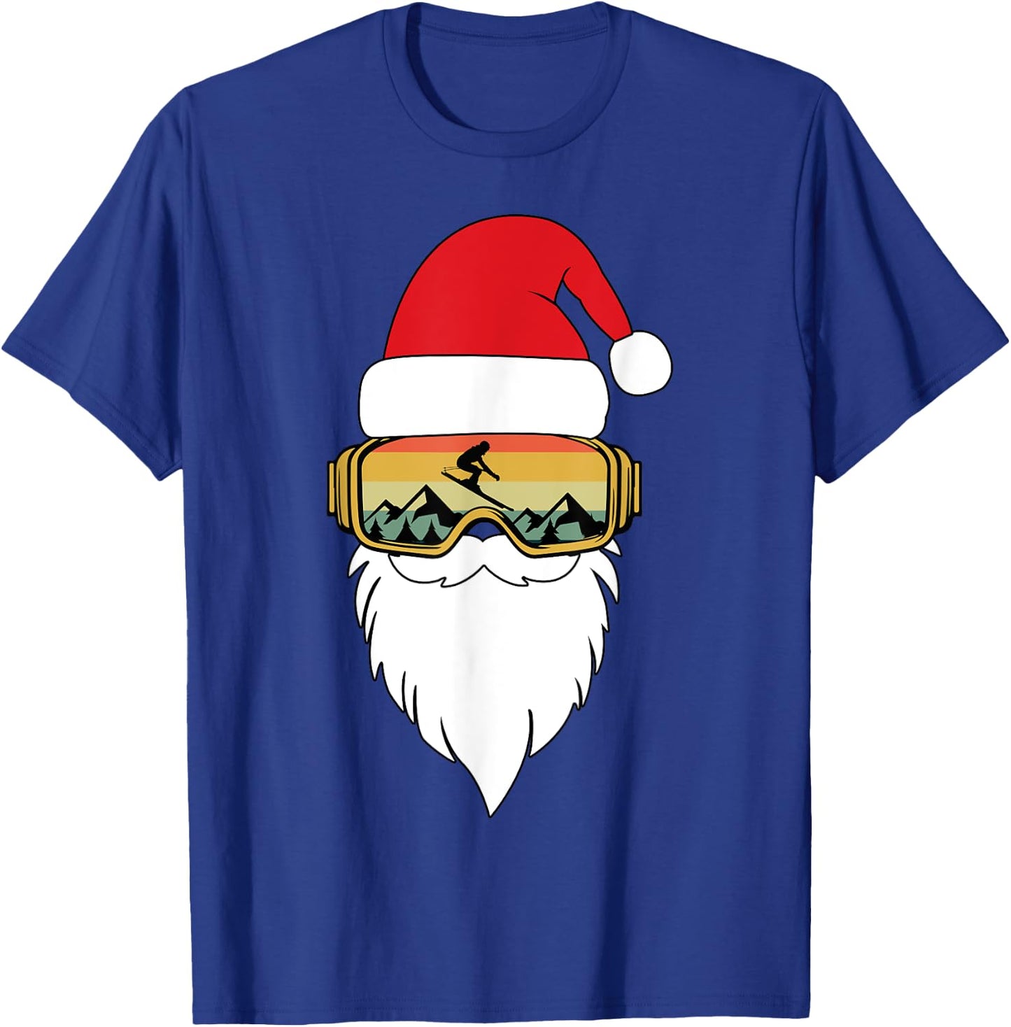 Skiing Christmas Winter Skier Funny Apres Ski T-Shirt - T-Shirt | Royal