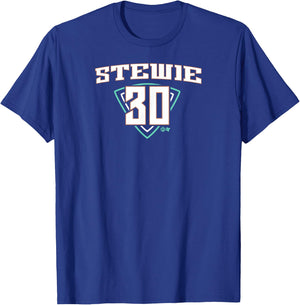 Breanna Stewart: NY 30 - New York Basketball T-Shirt - T-Shirt | Royal